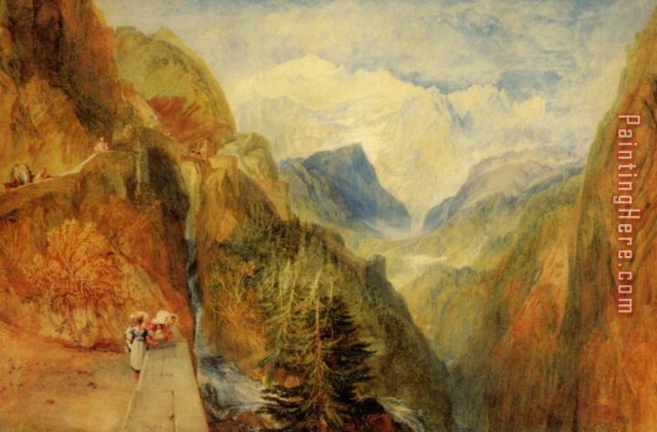 Joseph Mallord William Turner Mont Blanc From Fort Roch, Val D'aosta